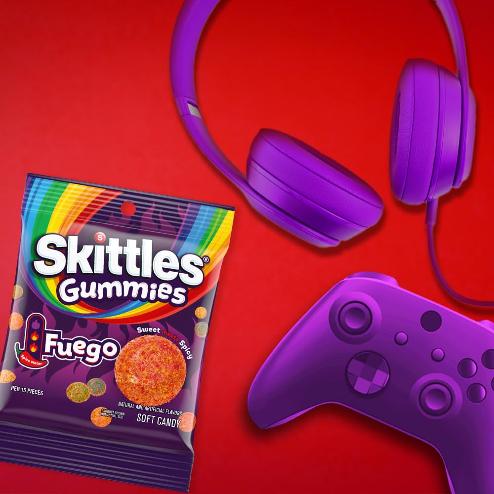 skittles gummies fuego movie-night-snack idea for bold flavor.