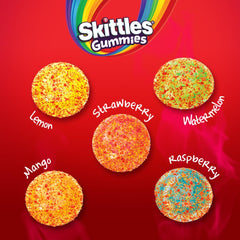 Skittles GUMMIES Fuego resealable packaging shown for fresh flavor