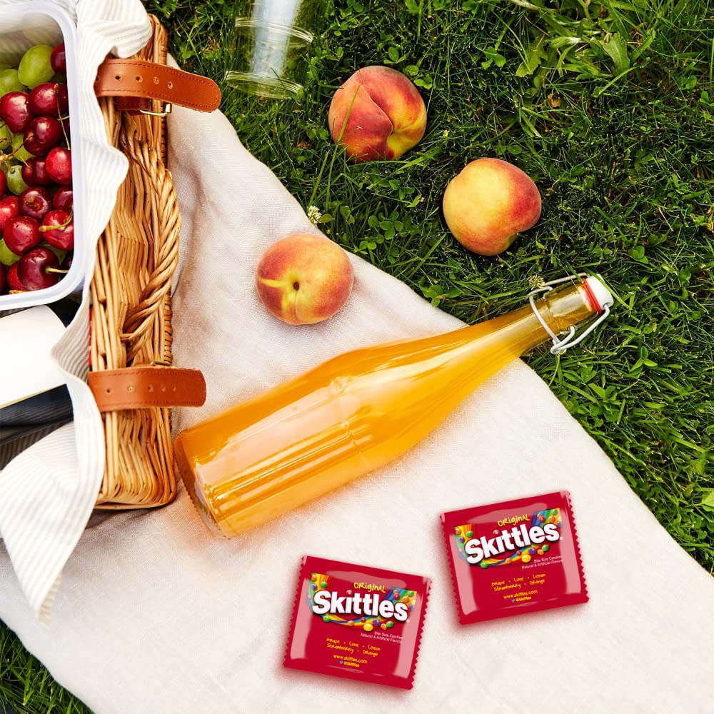 Individually wrapped pouches keep freshness and portion control.