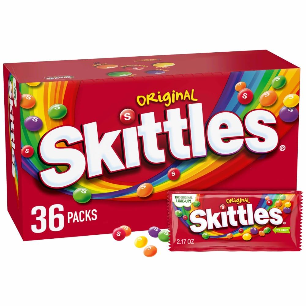 Skittles Original 36-pack box for shared movie nights and gatherings