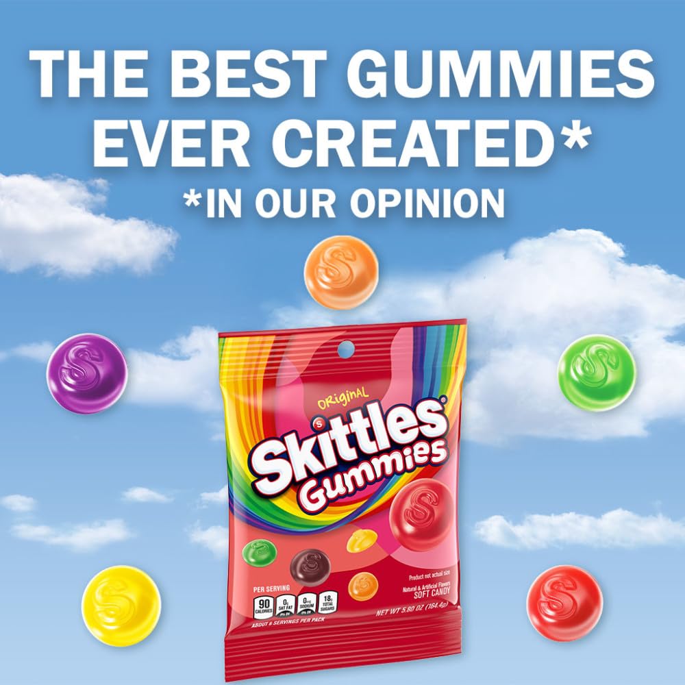 Lime-green mocktails enhanced with Skittles Original for festive color