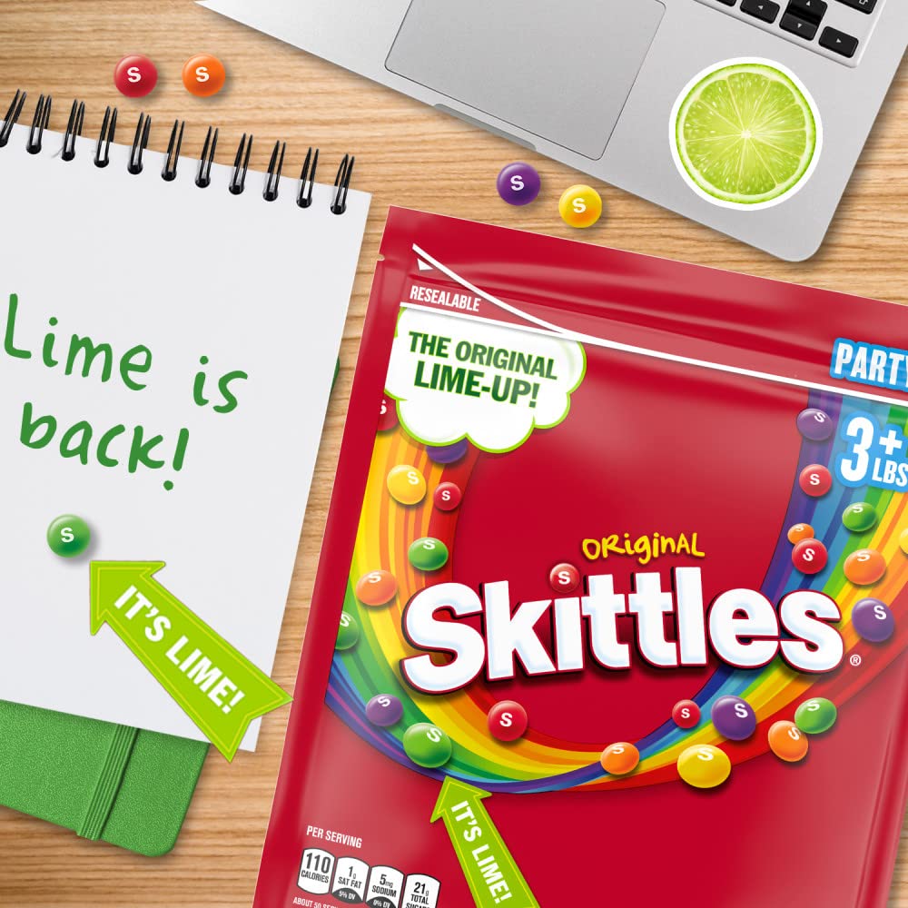Skittles Original on-the-go resealable bag for snack time anywhere