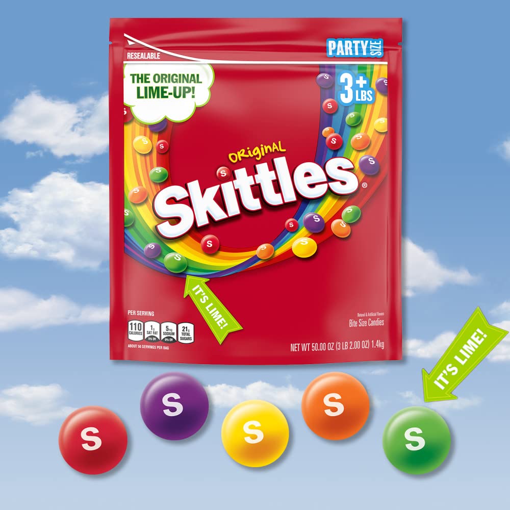 Skittles Original party-favor setup adds color to celebrations