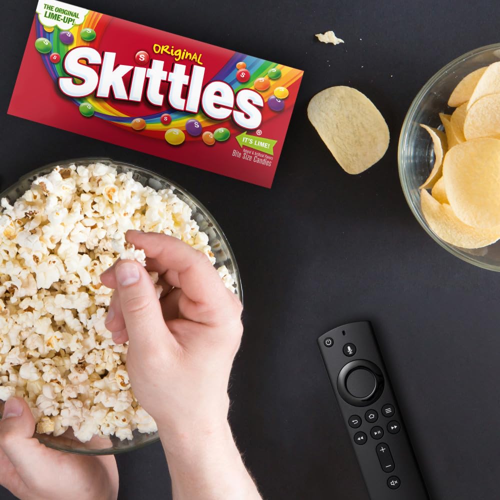 Skittles Original theater box travels well for road trips.