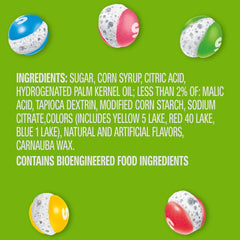 Skittles POP'd close-up shows crunchy texture and bright colors.
