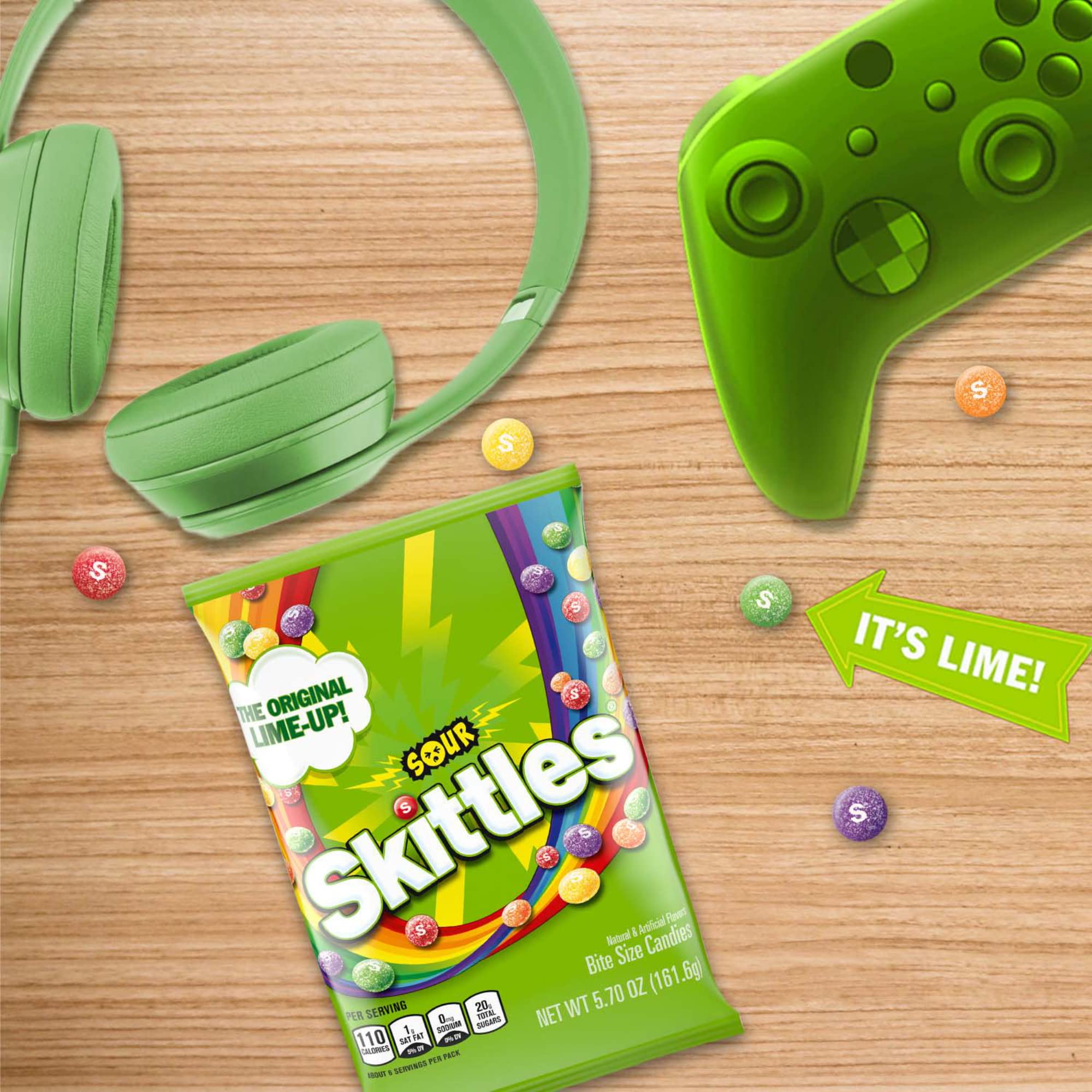 Skittles Sour Grape close-up, vivid purple bites ideal for stocking office candy stash.