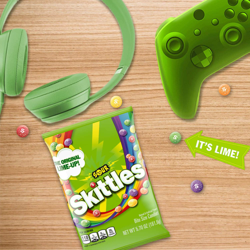 Skittles Sour Grape close-up, vivid purple bites ideal for stocking office candy stash.