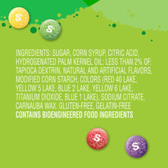 Skittles Sours fruity flavors assortment, perfect for party bowls and colorful mix.