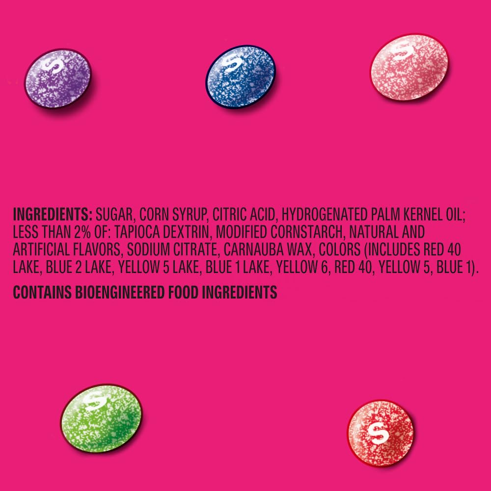 Skittles Sours Wild Berry snack on the go for quick energy.