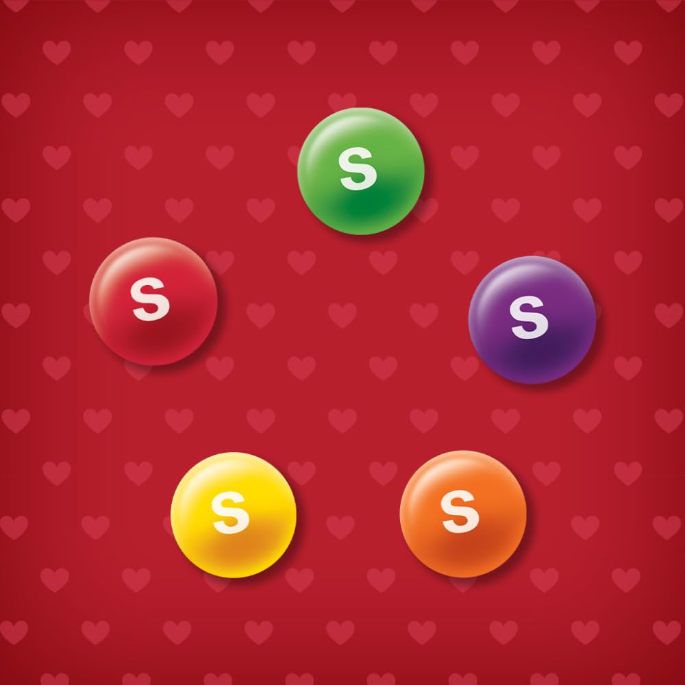 Skittles Valentine Heart Box To/From label simplifies gifting
