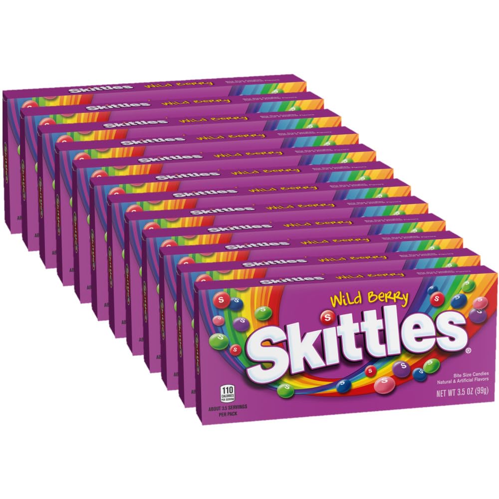 Skittles Wild Berry theater box—colorful chewy candies for sharing