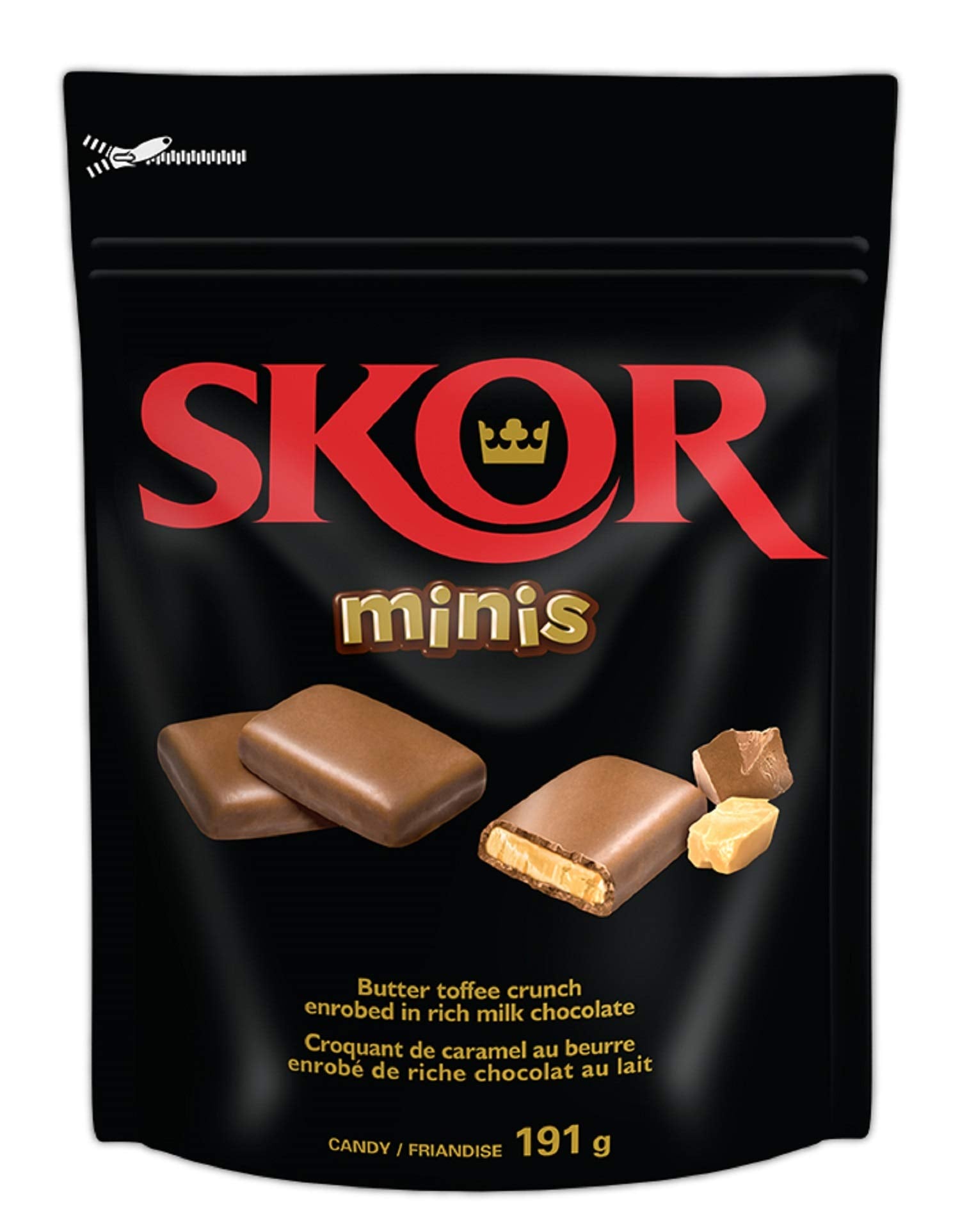 Skor Buttered Toffee Minis bar full bag—ideal shareable treat for gatherings.