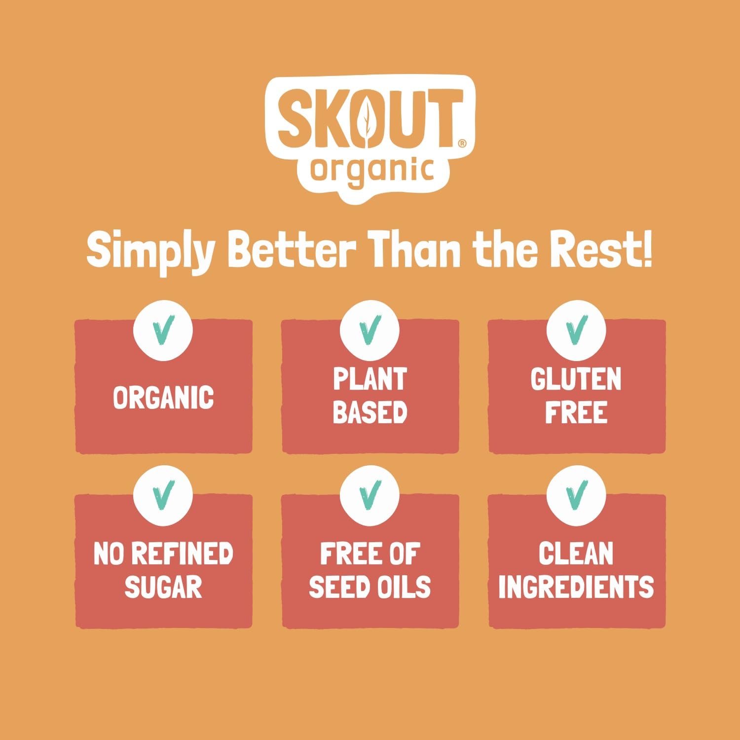 Skout Bars on-the-go display emphasizes quick energy for busy kids.