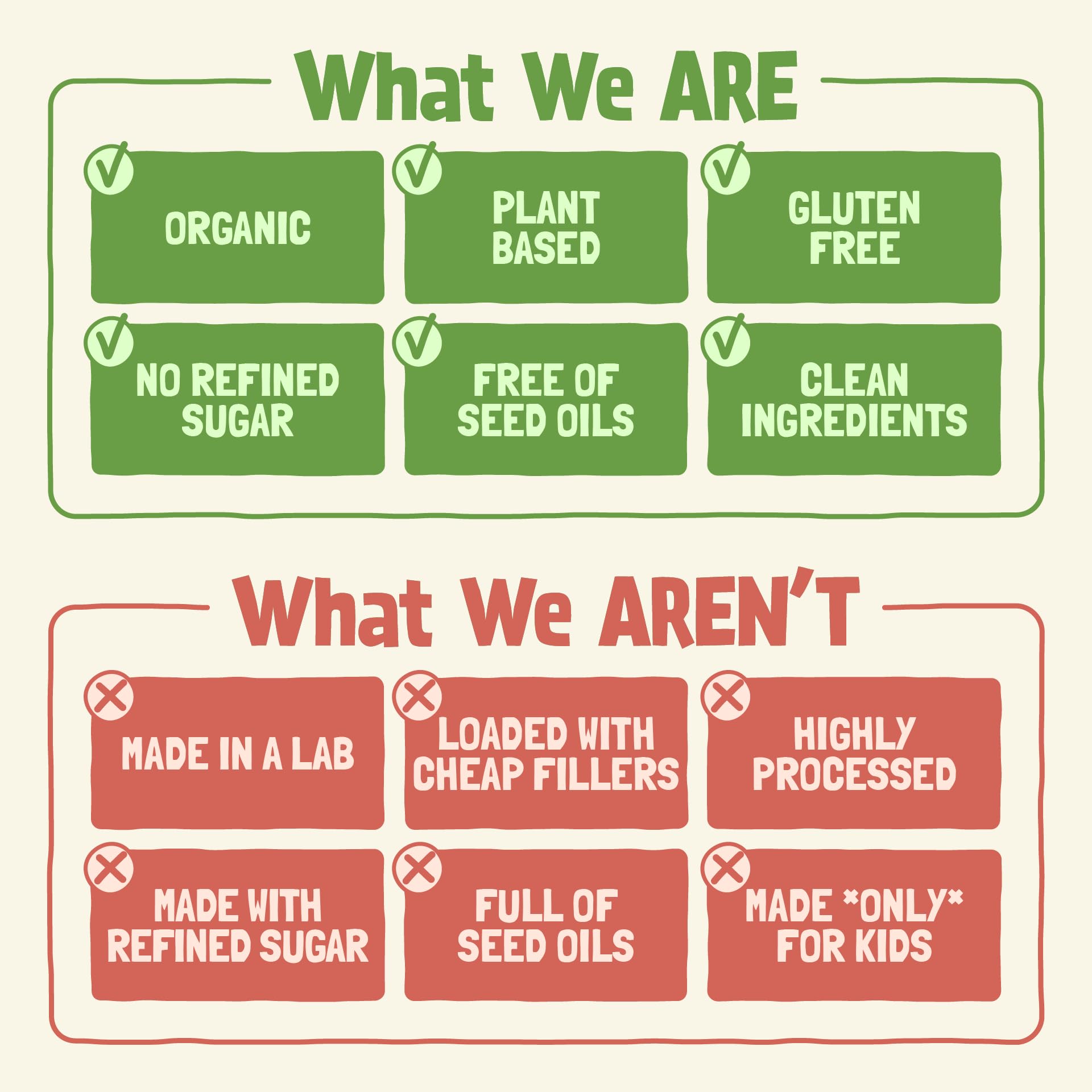 Skout commitment to quality ingredients and organic certifications.