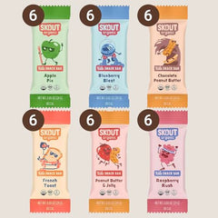 Skout Organic Kids Bar Chocolate Peanut Butter flavor for on-the-go treats.