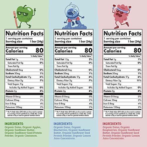 Skout Organic Kids Bar Raspberry Rush flavor portable for activities.