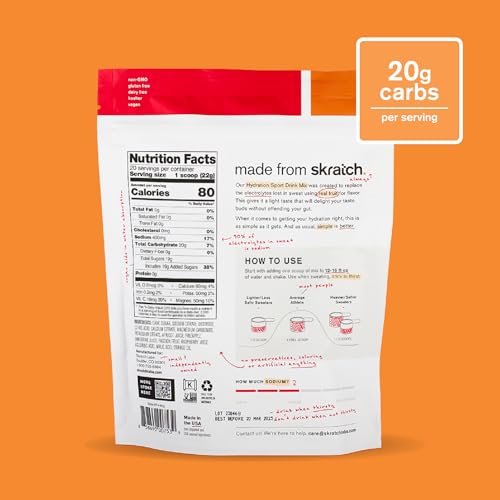 Skratch Labs Fruit Punch hydration dissolves in water to support sustained endurance during workouts