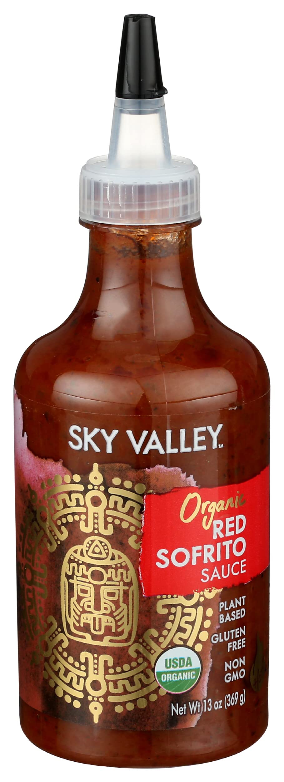Sky Valley Red Sofrito Sauce jar shows rich texture, great base for stews