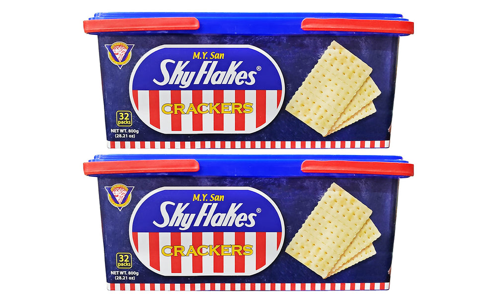 SkyFlakes cracker box front showing iconic packaging and grab-and-go appeal