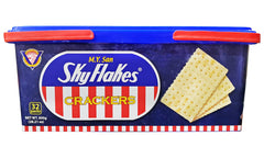 SkyFlakes crisp bite close-up highlighting light texture for dipping