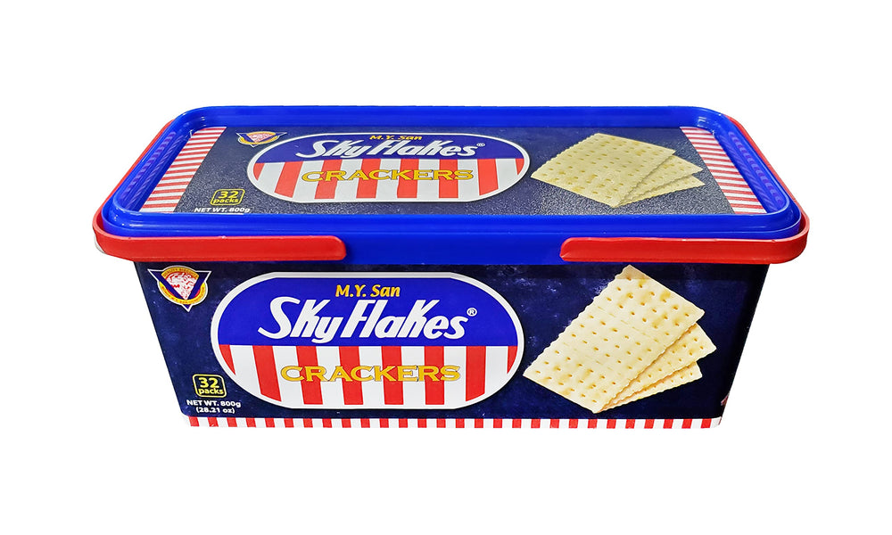 SkyFlakes serving plate suggesting pairing with cheese or toppings