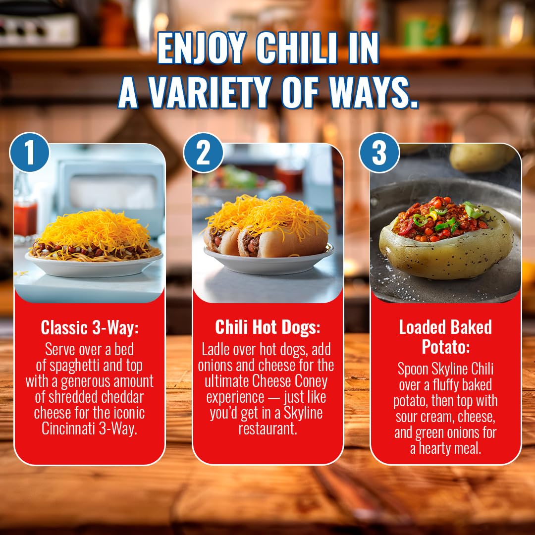 Skyline Chili on pizza topping for bold flavor