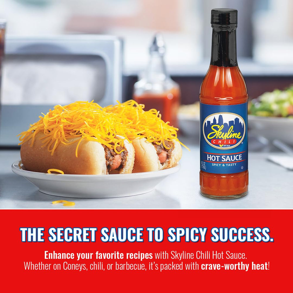 Skyline Chili hot sauce coney topping shows bold flavor upgrade for hot dogs