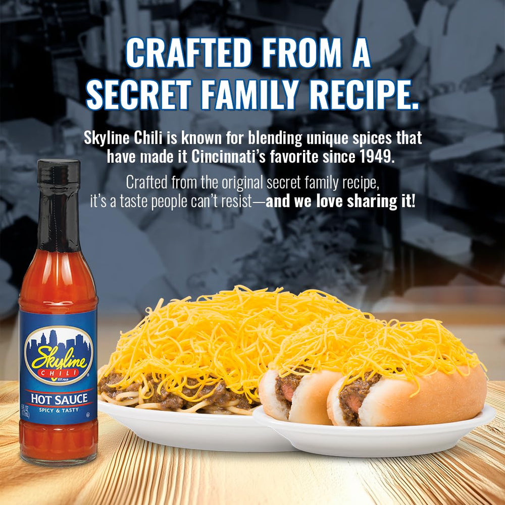 Skyline Chili hot sauce spices mix highlights rich ingredients for robust flavor