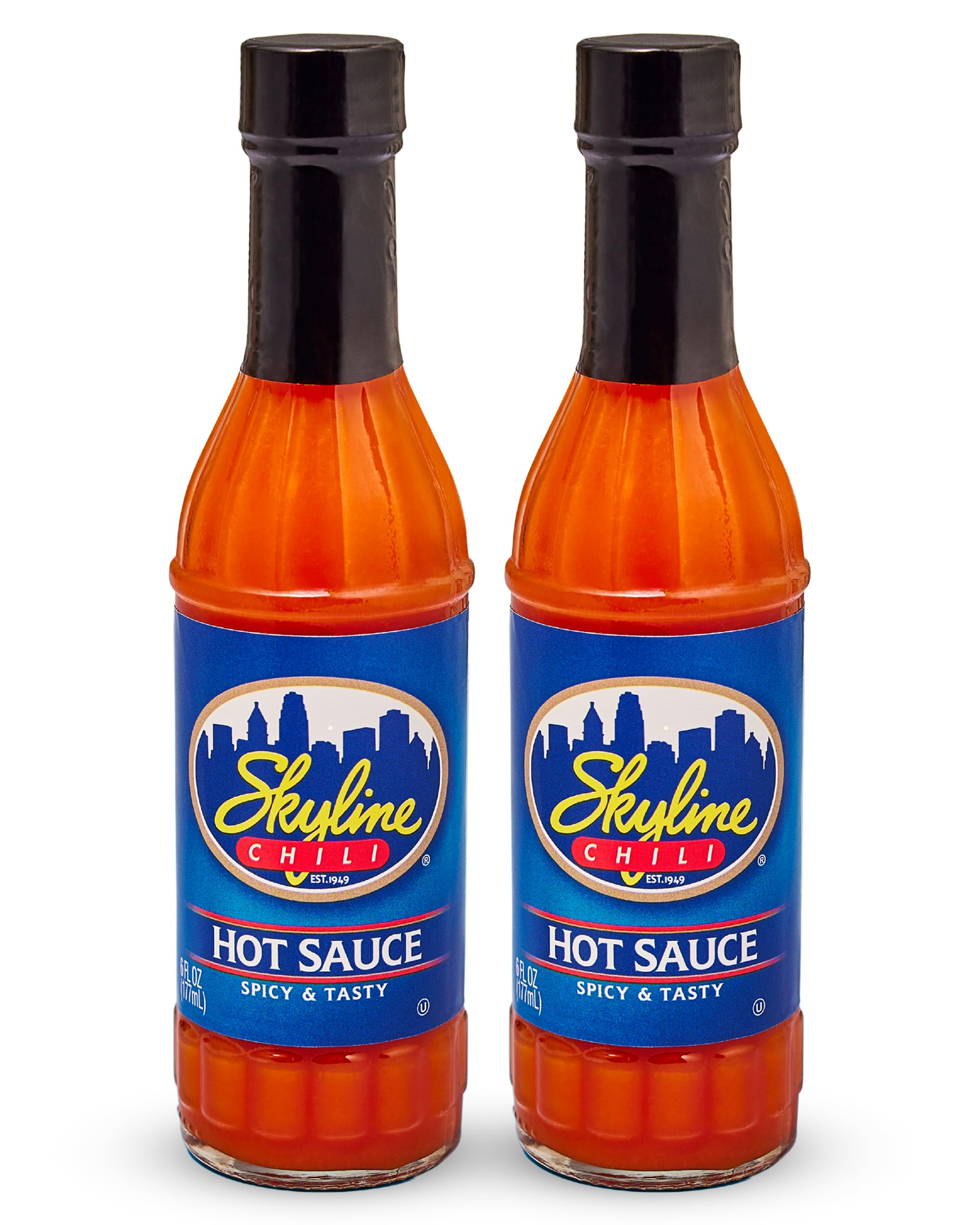 Skyline Chili hot sauce bottle front with bold Cincinnati flavor