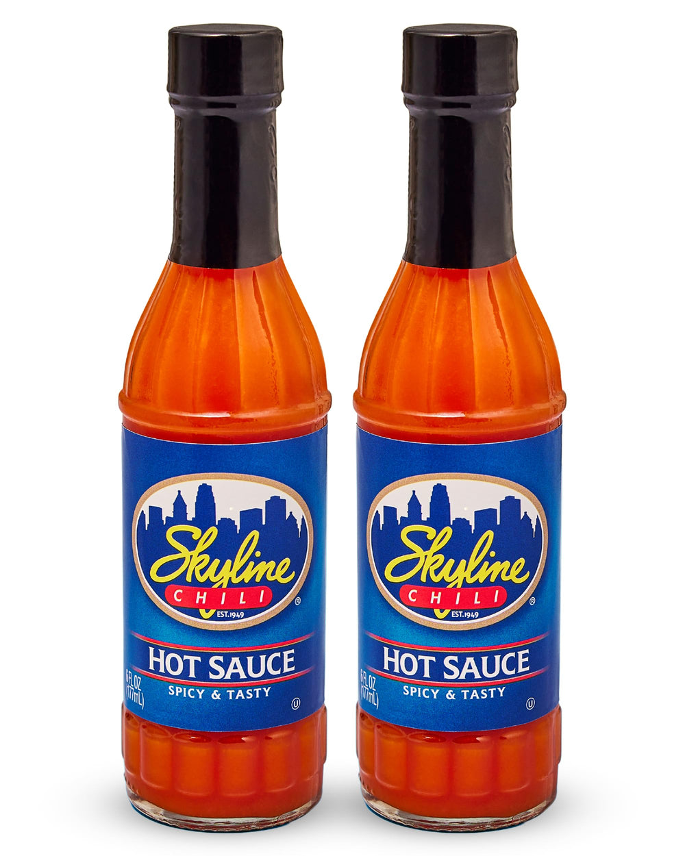 Skyline Chili hot sauce bottle front with bold Cincinnati flavor