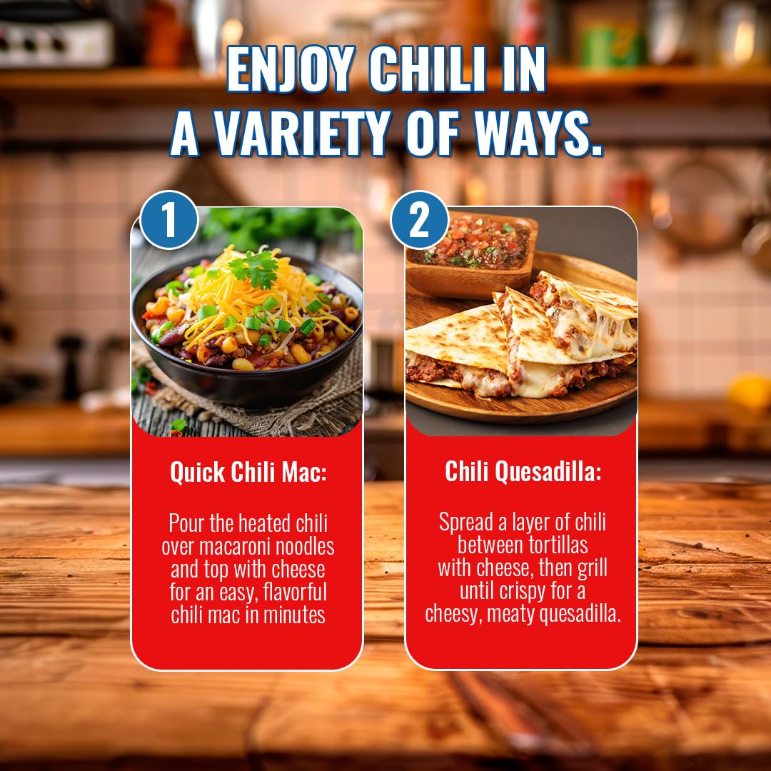 Skyline Original Chili Pouch stored neatly in pantry for spontaneous meals