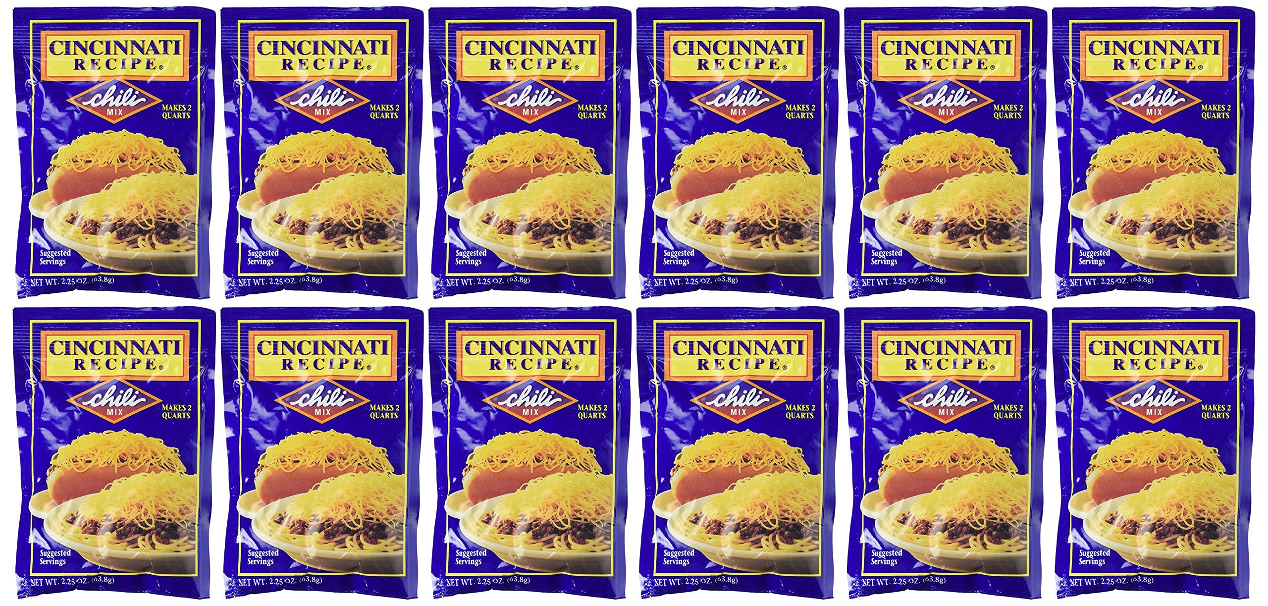 Skytime Cincinnati Chili Mix 12-pack front view, a convenient pantry option.