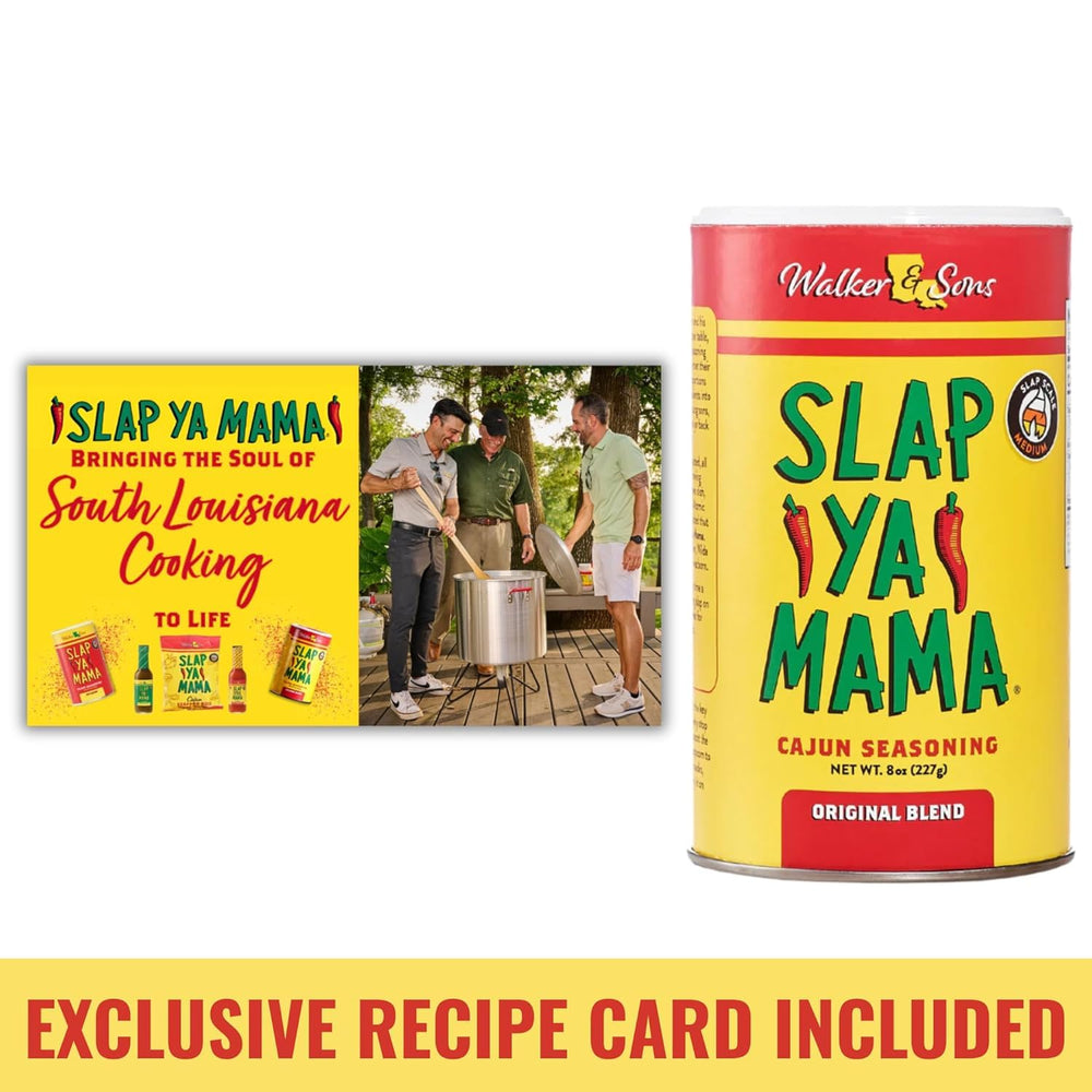 Family dinner plate elevated with Slap Ya Mama Louisiana flavor