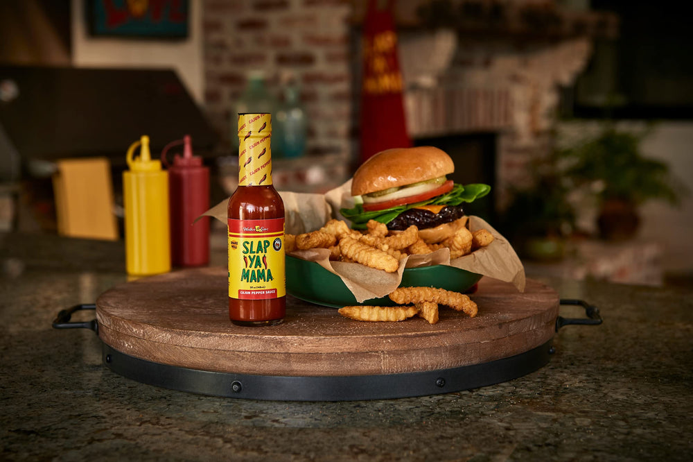Pack of two Slap Ya Mama bottles for family meals.