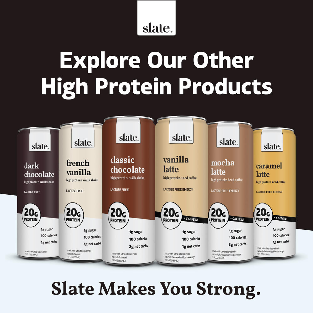 Slate Milk 150-calorie can offers balanced energy on the go.