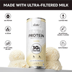 Slate Milk Best-Sellers Pack twelve cans for convenient on the go protein