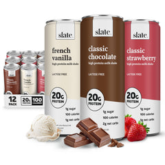 Slate Milk Neapolitan variety pack can offering three flavors for on-the-go protein.