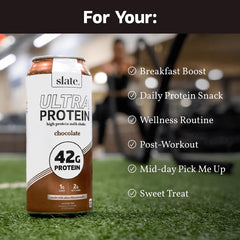 Slate Milk Ultra Protein Shake lactose-free formula label for dairy sensitivity