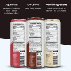 Slate Ultra Protein Shake vanilla glass serve, smooth flavor