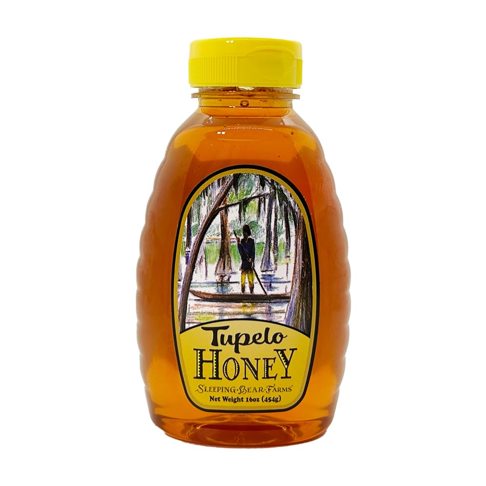 Sleeping Bear Farms Tupelo Honey bottle 16oz ideal for drizzle on toast