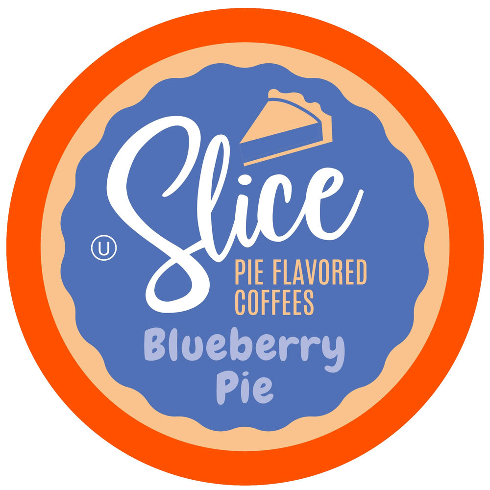 Slice Coffee blueberry pie pods box offers a convenient 40-pack for quick mornings.