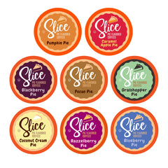 Slice Coffee grasshopper pie flavored pod with creamy notes for breaks