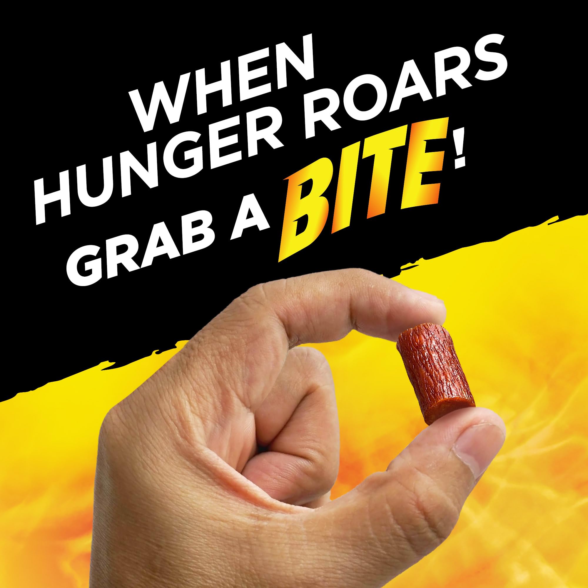 Slim Jim Bites on-the-go snacks displayed for easy grabbing
