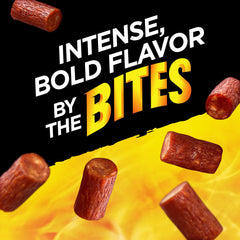 Slim Jim Bites resealable bag keeps freshness during travel.