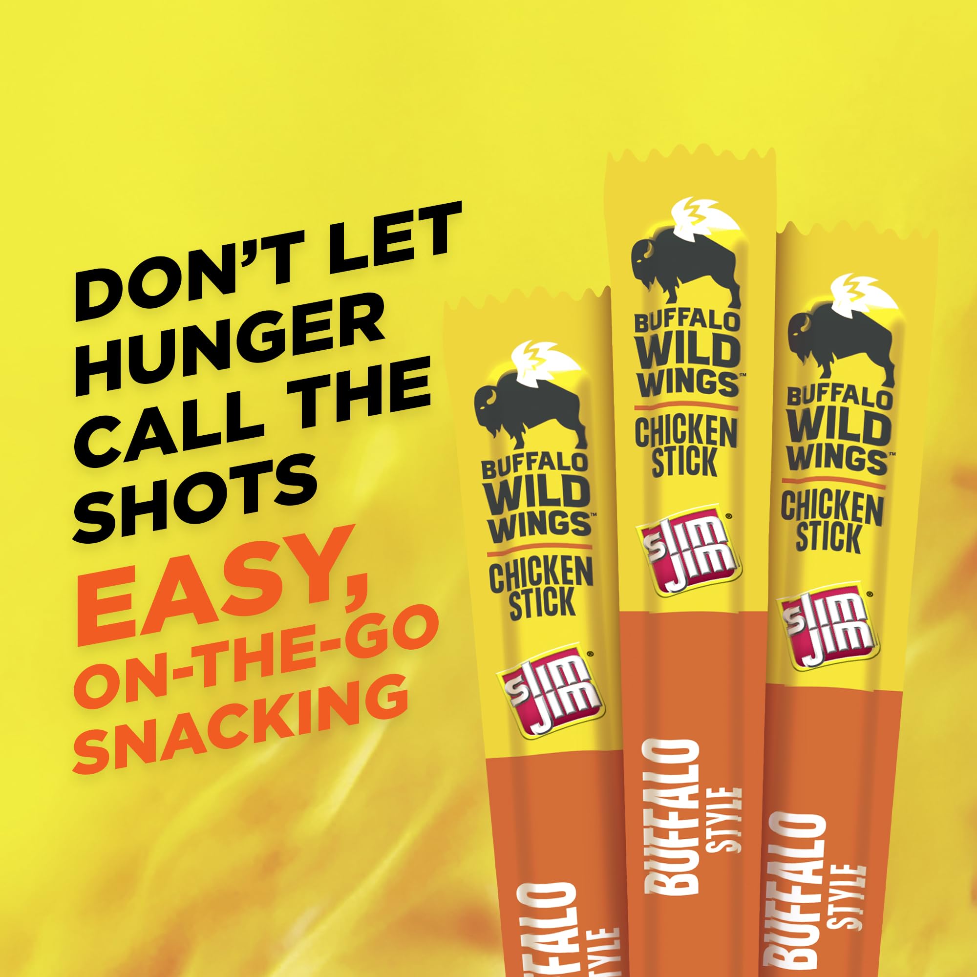 Slim Jim Buffalo-Style Chicken Stick resting on campfire grill.