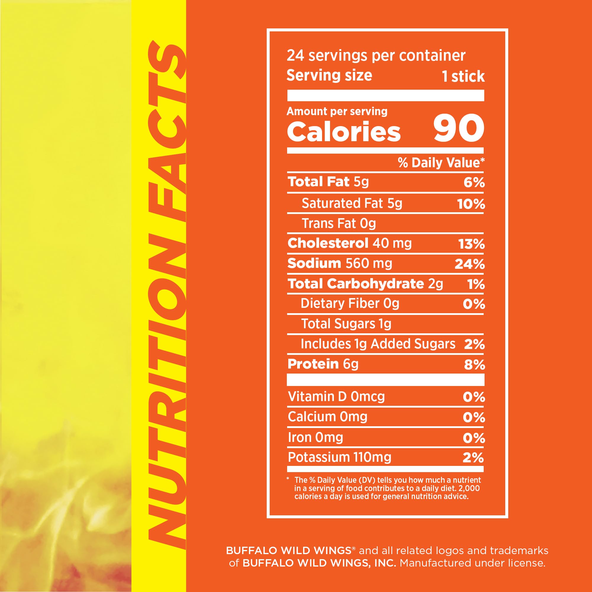 Slim Jim Buffalo-Style Chicken Stick packaging shown as a grab-and-go snack.