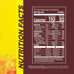 Slim Jim Buffalo Wild Wings Honey BBQ chicken stick close-up emphasizes savory taste and protein.