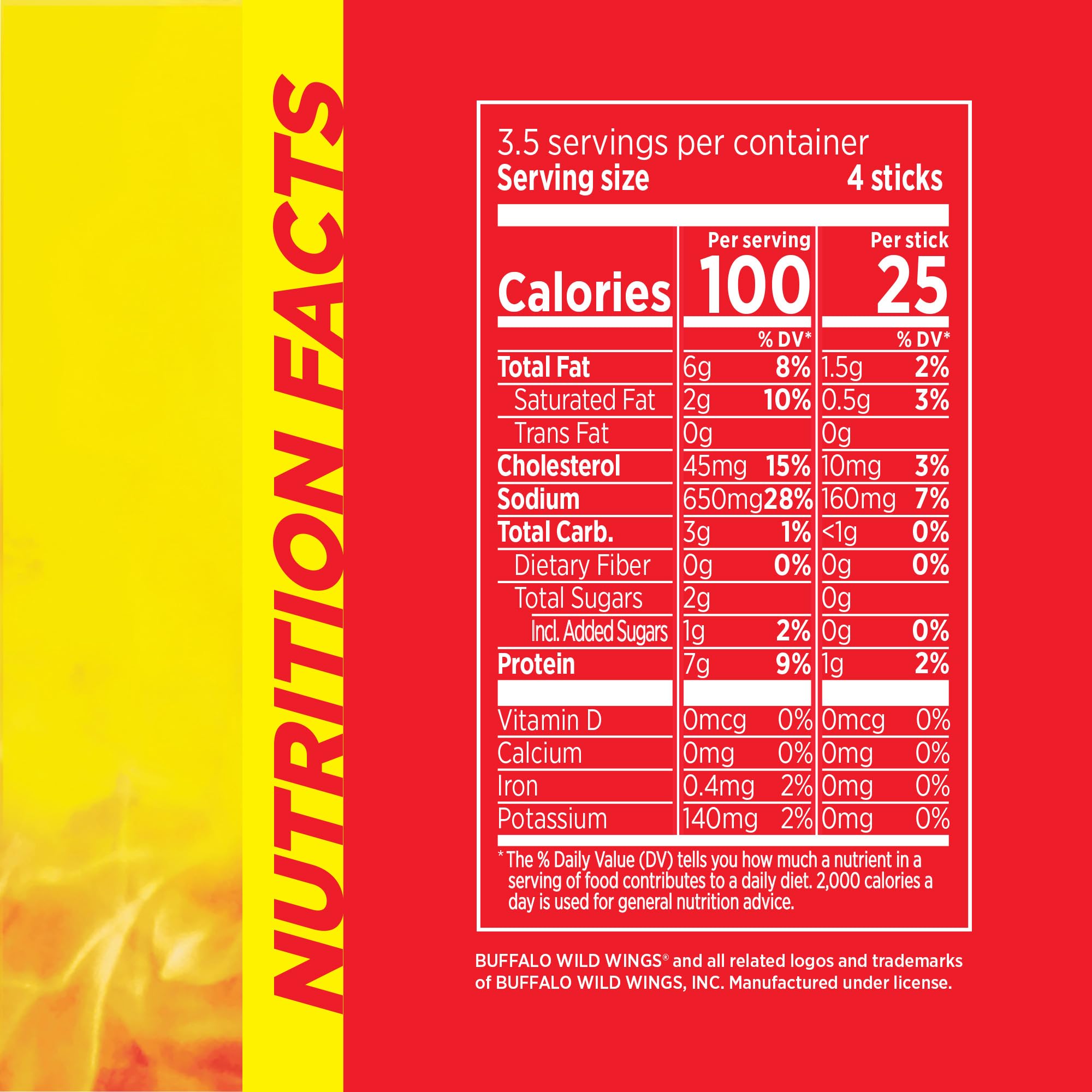 Slim Jim Buffalo Wild Wings Hot stick close-up highlighting juicy texture and spice.