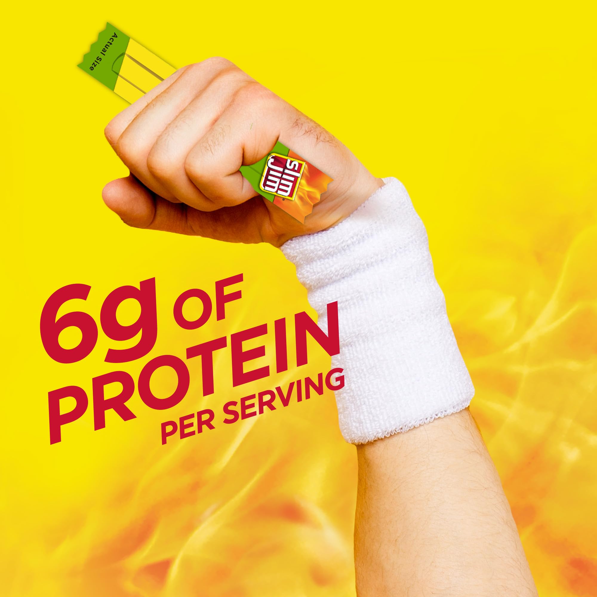 Individually wrapped Slim Jim snacks for portable snacking