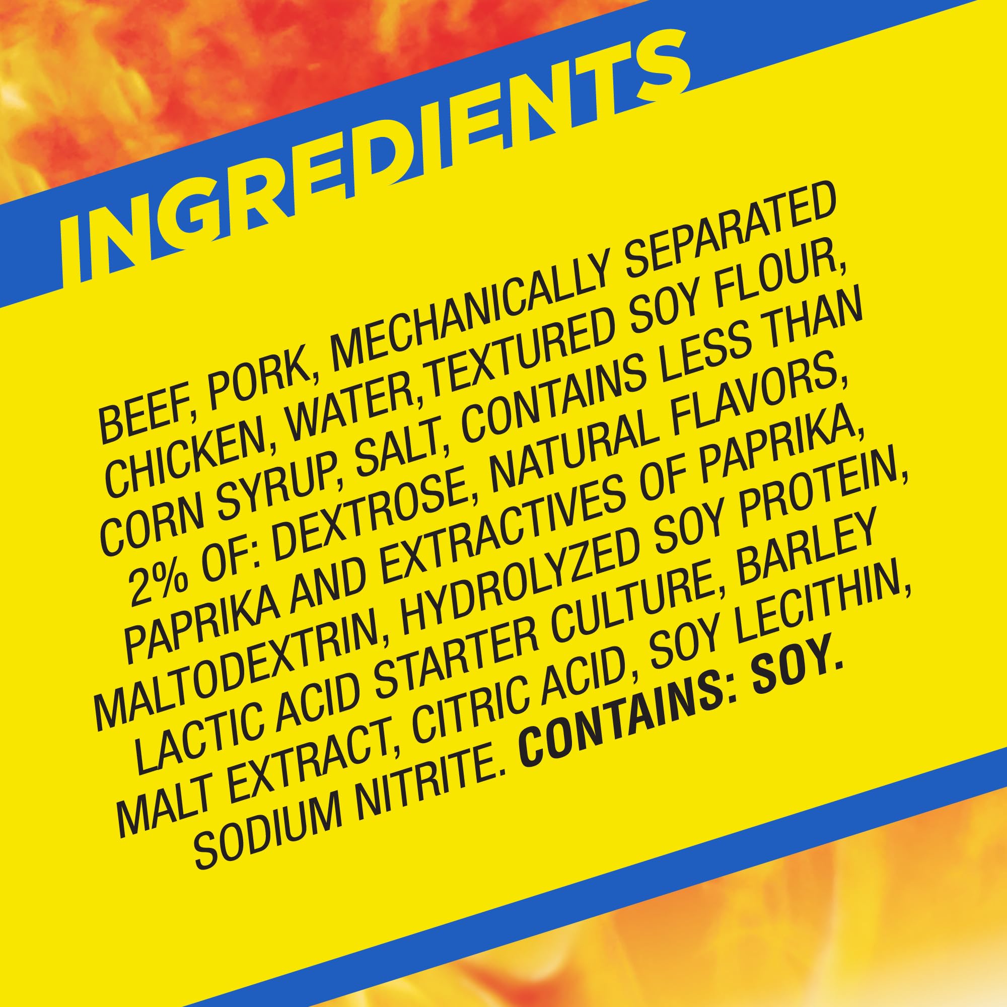 Slim Jim meat snack blend beef pork chicken with beefy protein mix